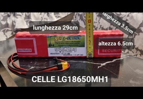 Batteria litio 36v 6ampere - litio, 36v-7.6ampere