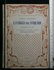 LA FAMIGLIA DELL'ANTIQUARIO. Commedia in tre atti. Goldoni. Signorelli.