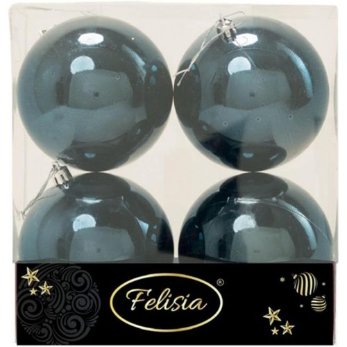 Palle natale plastica 10cm - plastica,