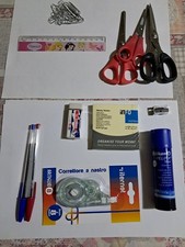 set 12 pezzi cancelleria