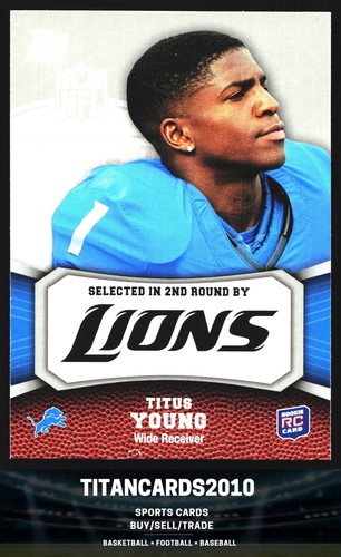 Titus young 2011 topps rookie - topps,