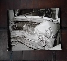 AUTOBIANCHI BIANCHINA TRASFORMABILE Cabriolet foto incidente 30.5X24 epoca 1964