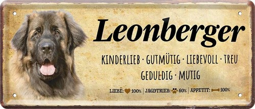 Targa latta leonberger - in, ''leonberger''