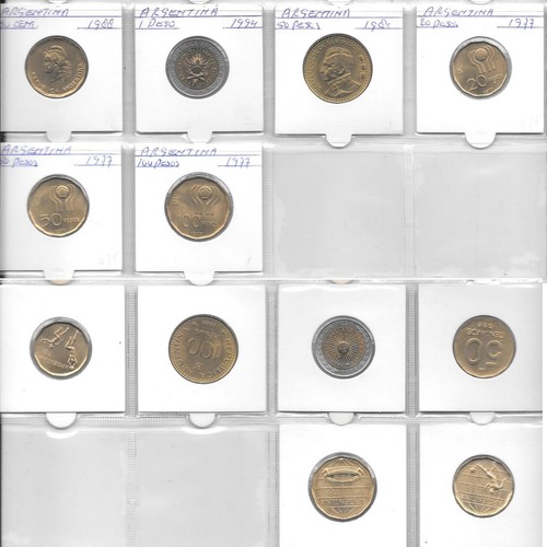 Argentina uncirculated coins - argentina,