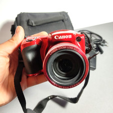 CANON PowerShot SX420 IS ROSSA FOTOCAMERA DIGITALE BRIDGE 20MP BORSA SD 16gb