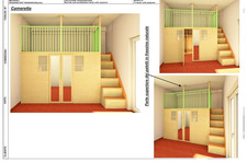 soppalco con cabina armadio - usato