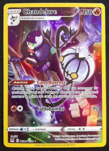 Chandelure tg30 rara holo - chandelure, tg/tg30