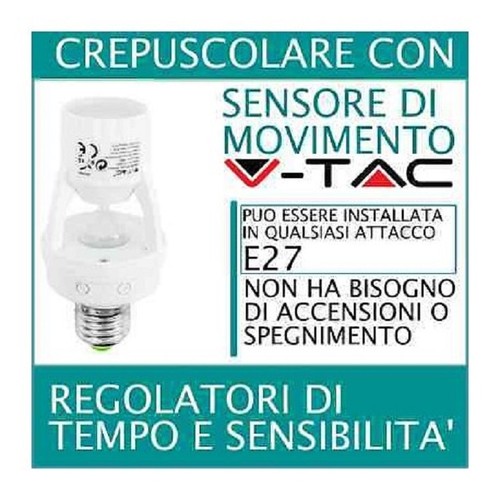 Tac portalampada e27 - v-tac,
