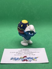PUFFI SMURFS PUFFO PASQUALE CON UOVO DI PASQUA SMURF CARRING EASTER EGG 520515