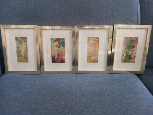Set quadretti alphonse mucha - set, 4