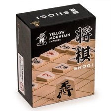 Yellow Mountain Imports Scacchi Giapponesi Shogi in Legno con Tradizionali P