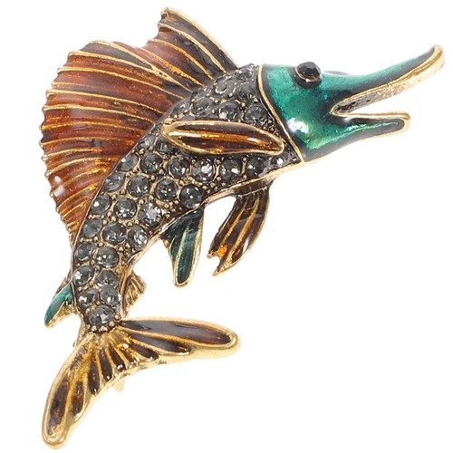 Spilla animale crystal tonno - spilla, a