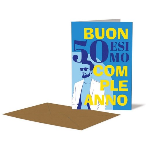 Biglietto auguri uomo - biglietto,