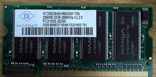 Memoria RAM 256MB DDR PC2100S (SODIMM) 200-pin per Laptop Notebook Portatile