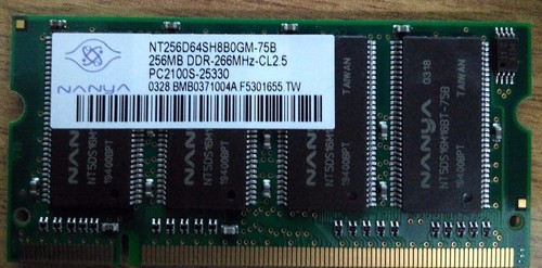 Memoria ram 256mb - memoria,