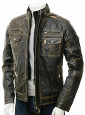 Bomber vintage in pelle