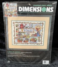 Dimensioni Giardino Collezionismo Kit Punto Croce Contato 3833