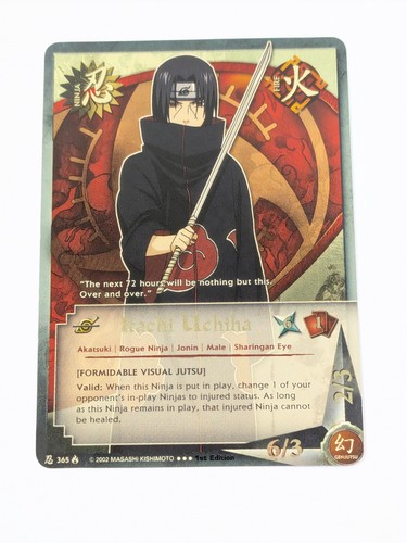 Itachi uchiha 365 gold - uchiha, foil