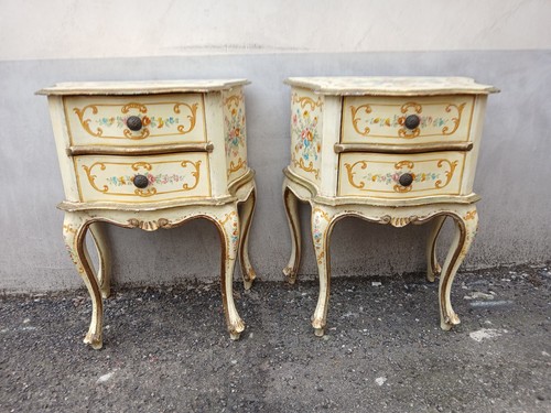 Coppia comodini laccati - comodini,