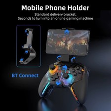 Wireless Gampad,tasti luminosi RGB Motore integrato per TV consolle Smartphone