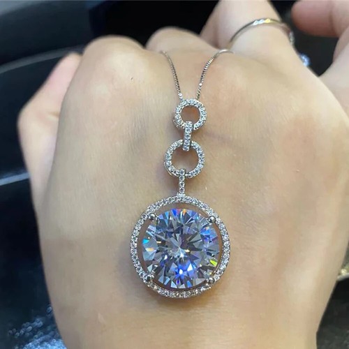 2ct round cut real moissanite - cut,