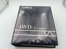 Manuale officina Lancia 4WD 3° volume Lancia Dedra Integrale 4WD edizione d 1990