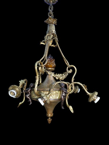Lampadario cherubino putti - 3,