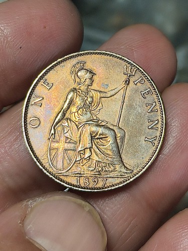 Gran bretagna one penny 1897 - one,
