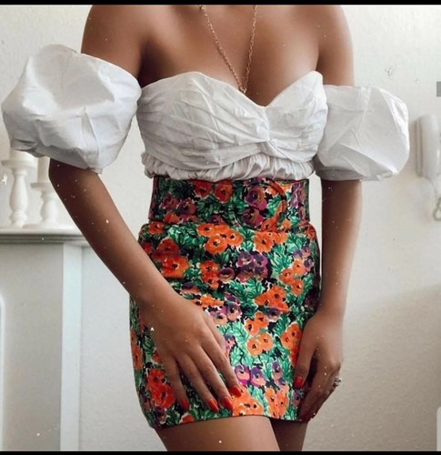 Zara minigonna con cintura - zara,