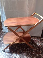 Carrello Giocattolo porta vivande vintage Richiudibile Di Piccole Dimensioni.