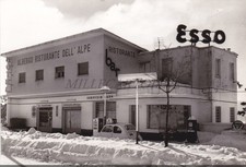 MONGHIDORO - Albergo Ristorante dell'Alpe, Esso, Neve, FIAT 500, Cartolina