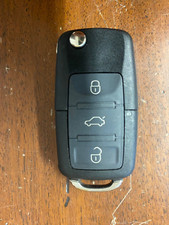 CHIAVE ORIGINALE TELECOMANDO COVER  GUSCIO VOLKSWAGEN TRE TASTI LOGO AZZURRO