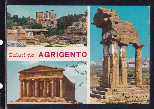 Cartolina saluti agrigento - saluti,