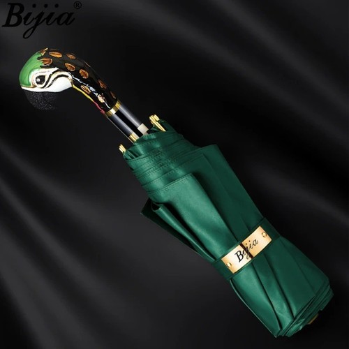 Luxury green parrot - parrot, handle