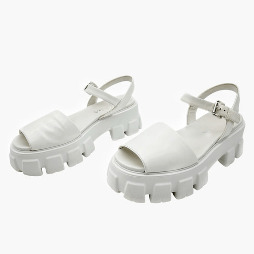 Sandalo zoccoli prada - sandalo, bianco