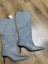 Stivali zara party argento - zara,