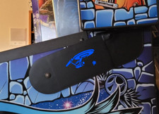 Stern Star Trek copricerniera magnetica illuminata flipper mod BLU SCURO-1482