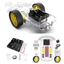 Kit telaio auto robot intelligente 2x4/codificatore velocità scatola batteria per Arduino 1:48