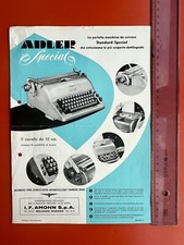 Depliant Pubblicitario Adler Special Standard Anni ‘50