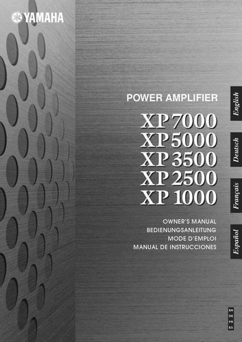 Yamaha xp7000 xp5000 xp3500 - yamaha,