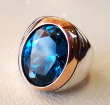 Anello Iolite Naturale Argento