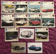 De Agostini e Demetra - 14 Figurine/Schede Tecniche - LAMBORGHINI - Sped. GRATIS