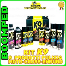 LUBRIFICANTI CATENA BARAHL K9 BOX REGALO 8 FLACONI pulizia moto kart cross BD28
