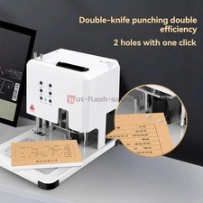 Rilegatrice Documenti Automatica Elettrica One-Touch Doppio Foro Punzone