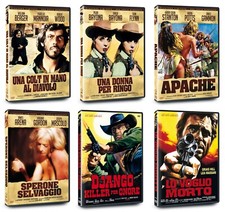 LOTTO 6 DVD WESTER UNA COLT IN MANO AL DIAVOLO - APACHE - UNA DONNA PER RINGO