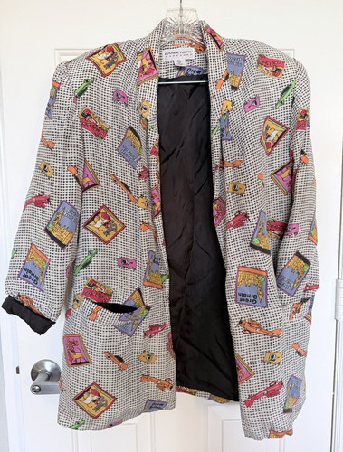Giacca blazer lunga foderata