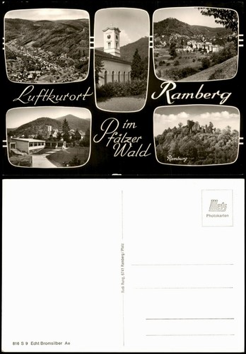 Ramberg cartolina - ramberg, (palatinato)