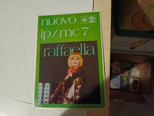 RARO ADESIVO VINTAGE RAFFAELLA CARRA' - LP MC7 CON VELINA ORIGINALE