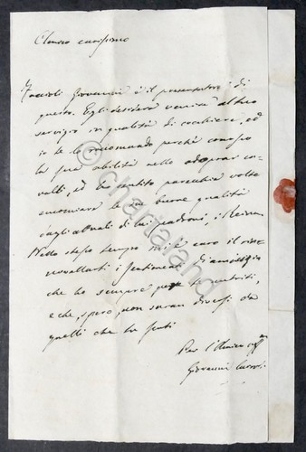 Lettera con autografo - , di