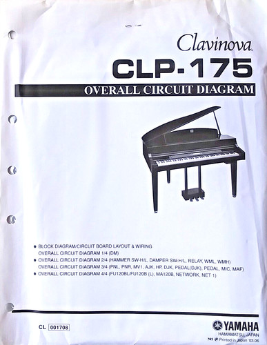 Yamaha clp 175 clavinova - yamaha, clp-175